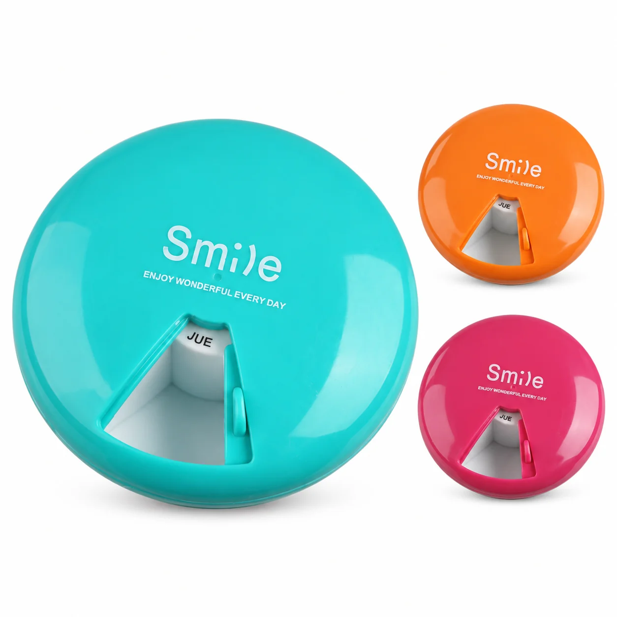 Pastillero de organizador de medicamentos colores surtidos, organizador de medicamentos, SKU 18430