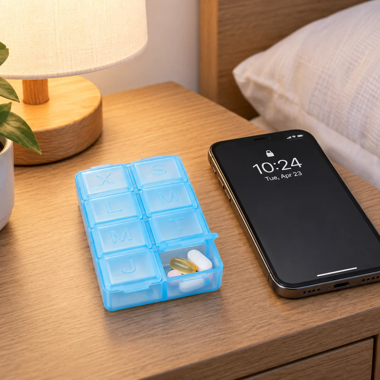 Pastillero modelo P0403 de organizador de medicamentos, organizador de medicamentos, SKU 18848 - Imagen 6