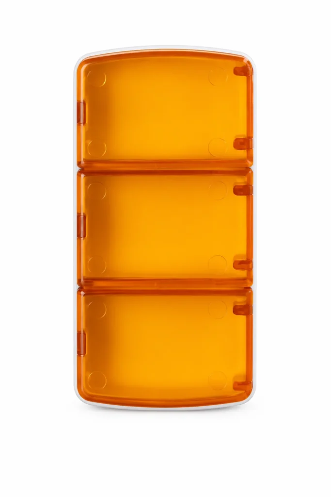 Pastillero de 3 compartimentos, organizador de medicamentos, SKU 19305