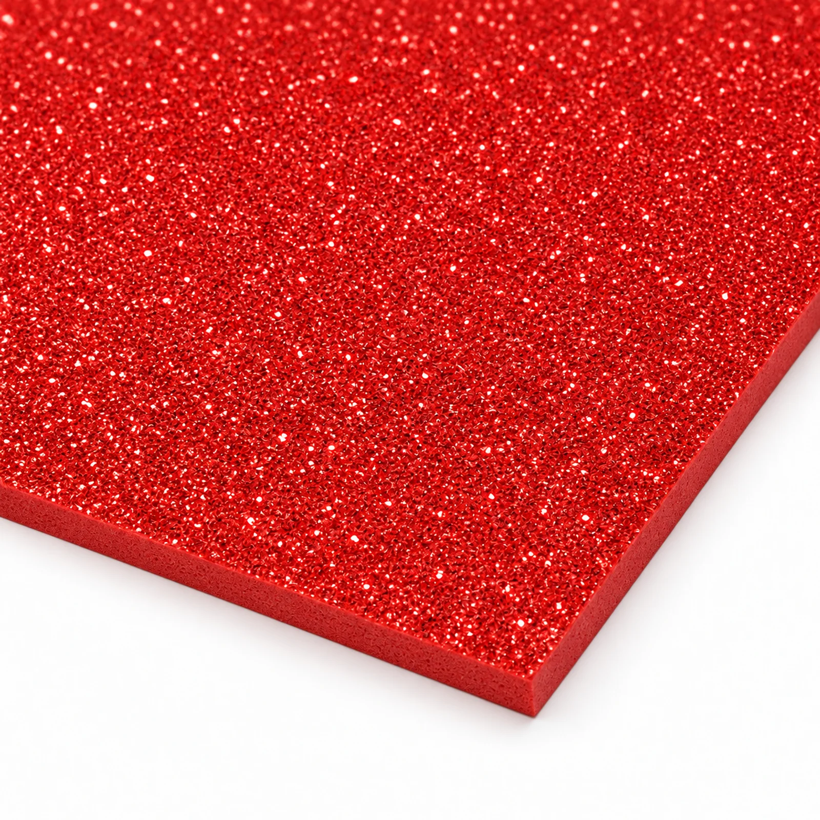 Lámina de Goma EVA rojo intenso con glitter, 40 x 60 cm, 2 mm - Imagen 3