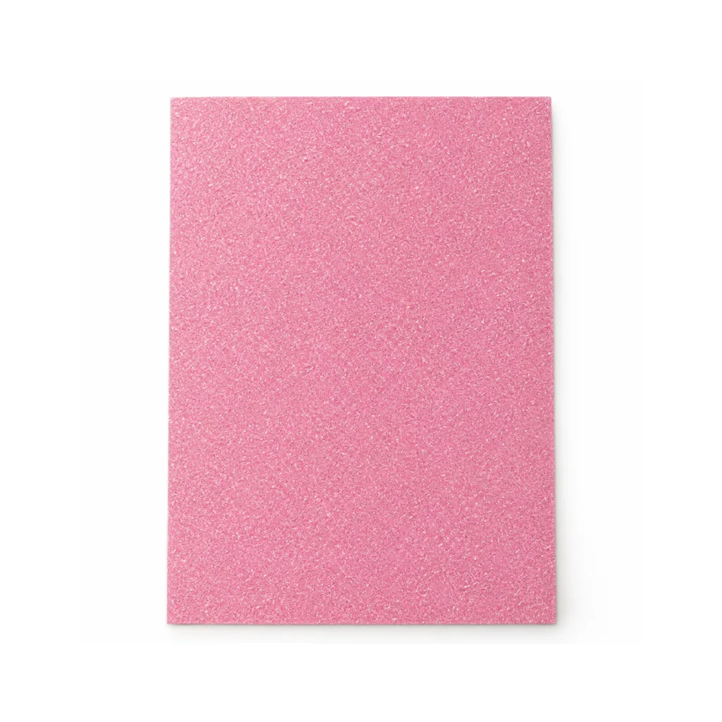 Lámina de Goma EVA rosa con glitter, 40 x 60 cm, 2 mm