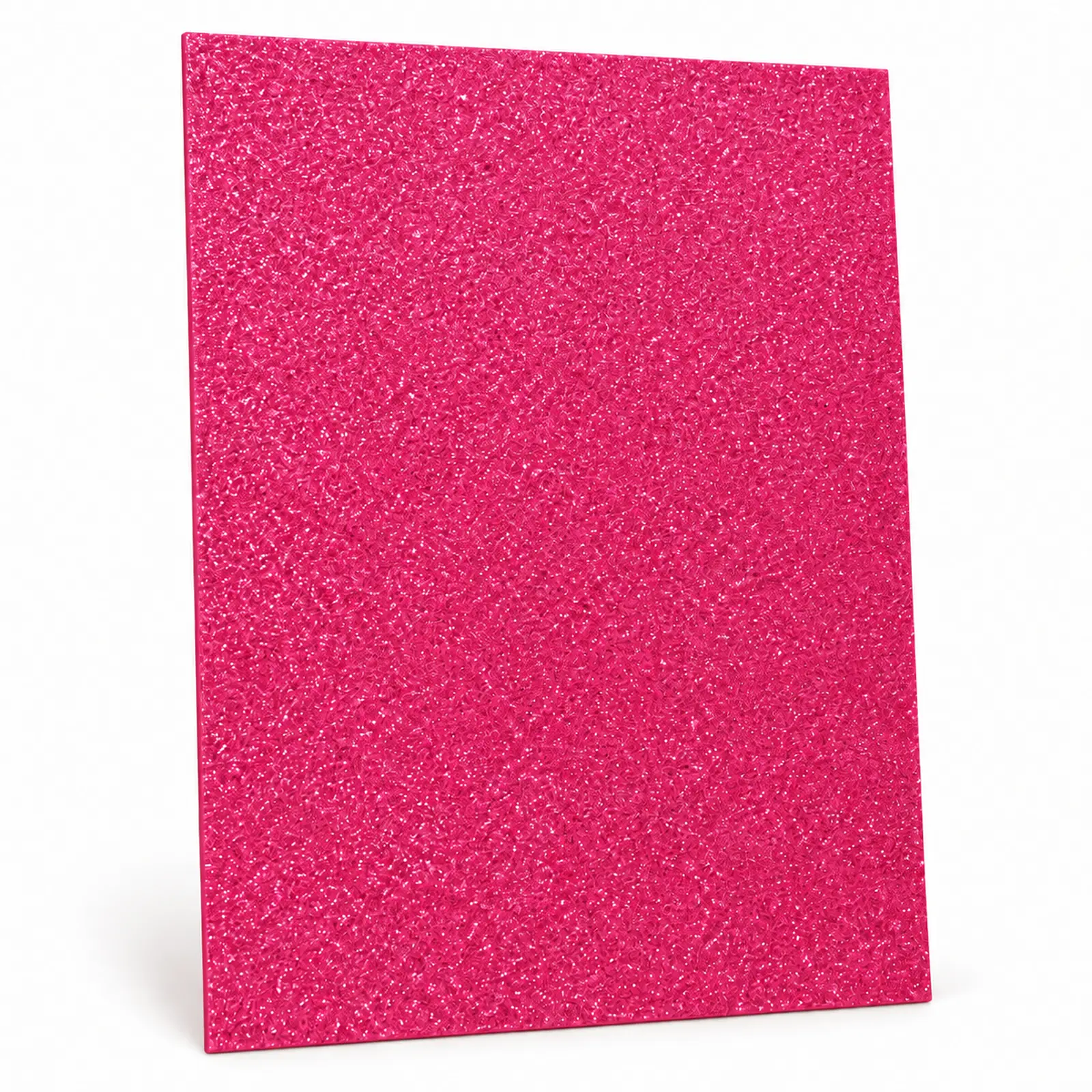 Lámina de Goma EVA fucsia con glitter, 40 x 60 cm, 2 mm
