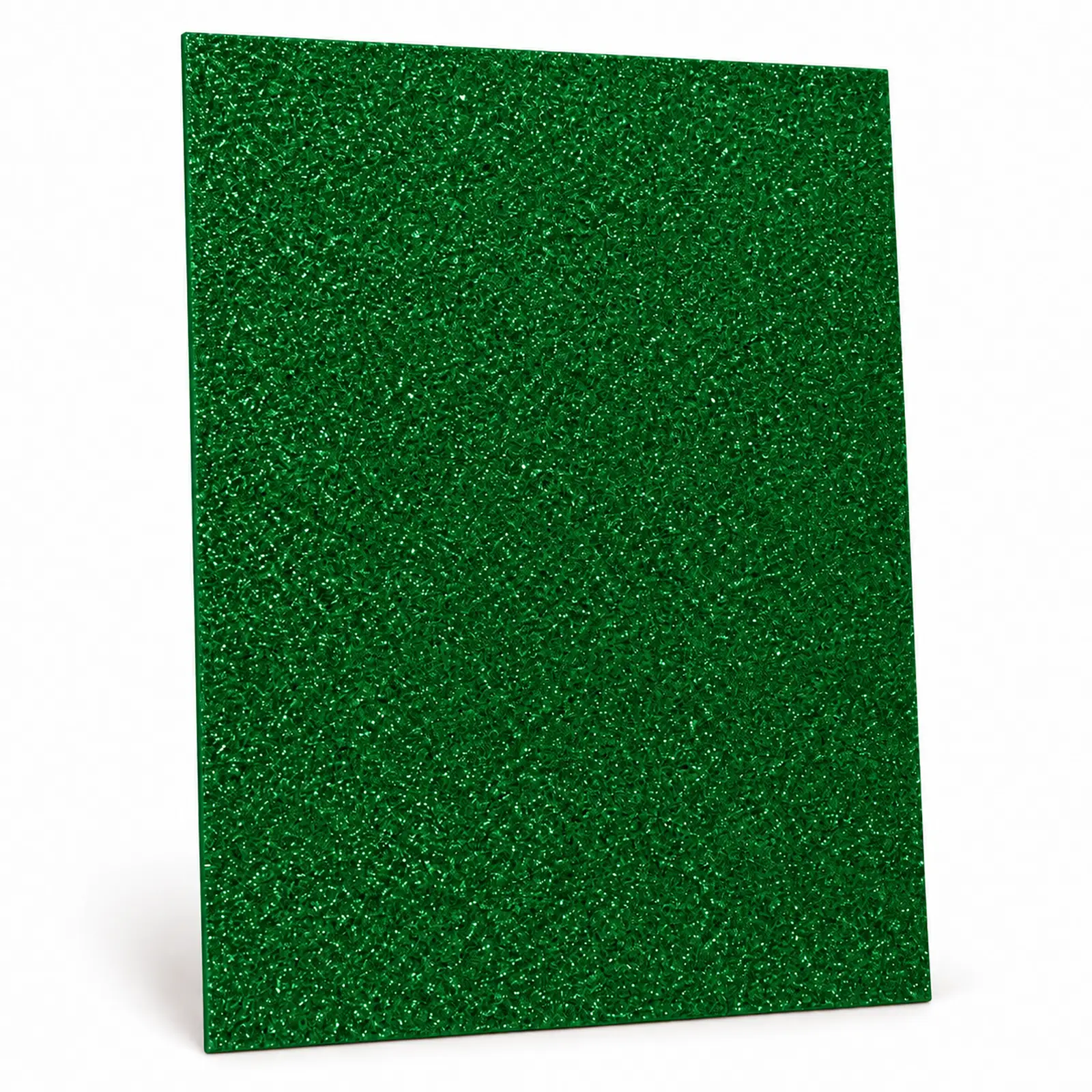 Lámina de Goma EVA verde oscuro con glitter, 40 x 60 cm, 2 mm