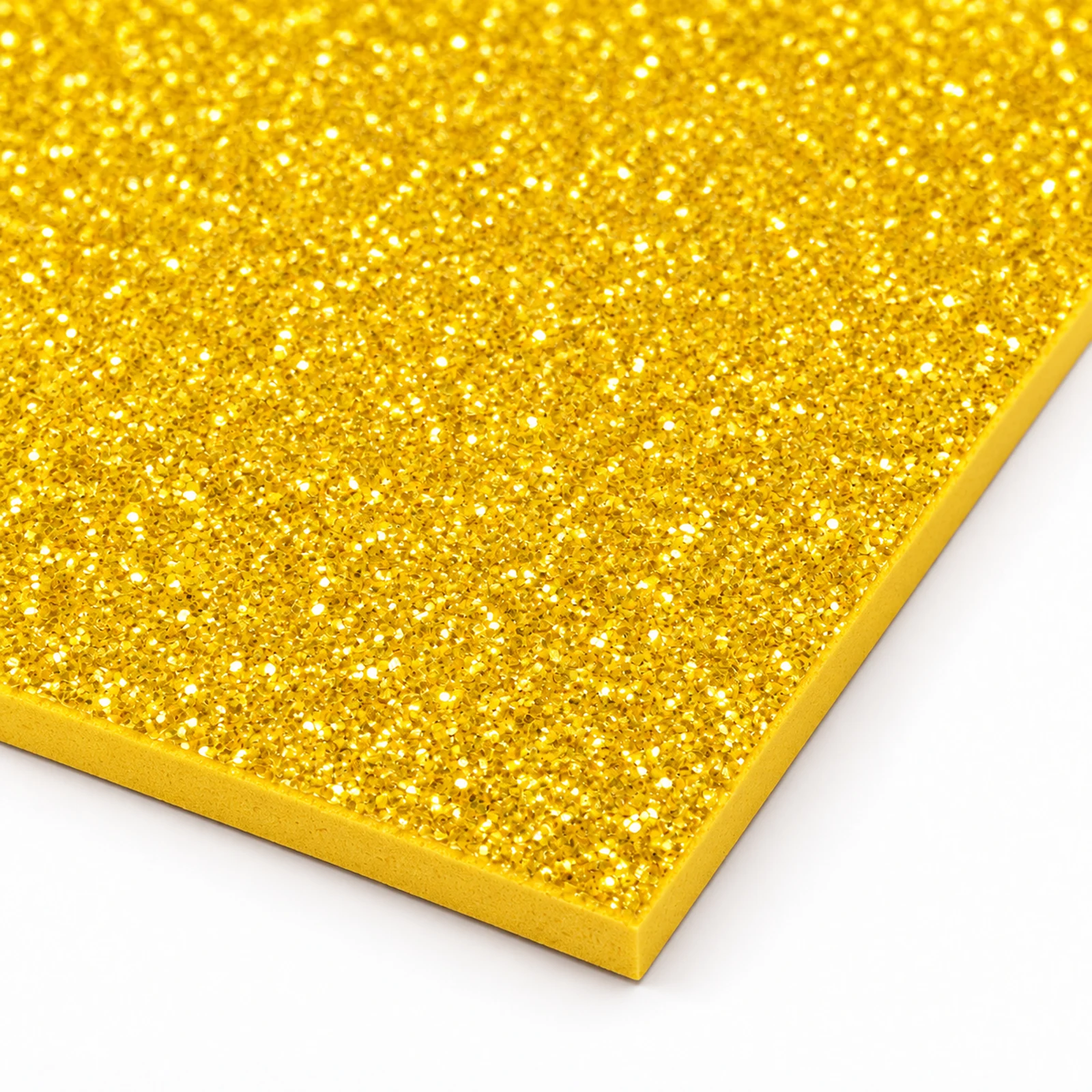 Lámina de Goma EVA amarillo con glitter iridiscente, 40 x 60 cm, 2 mm - Imagen 3