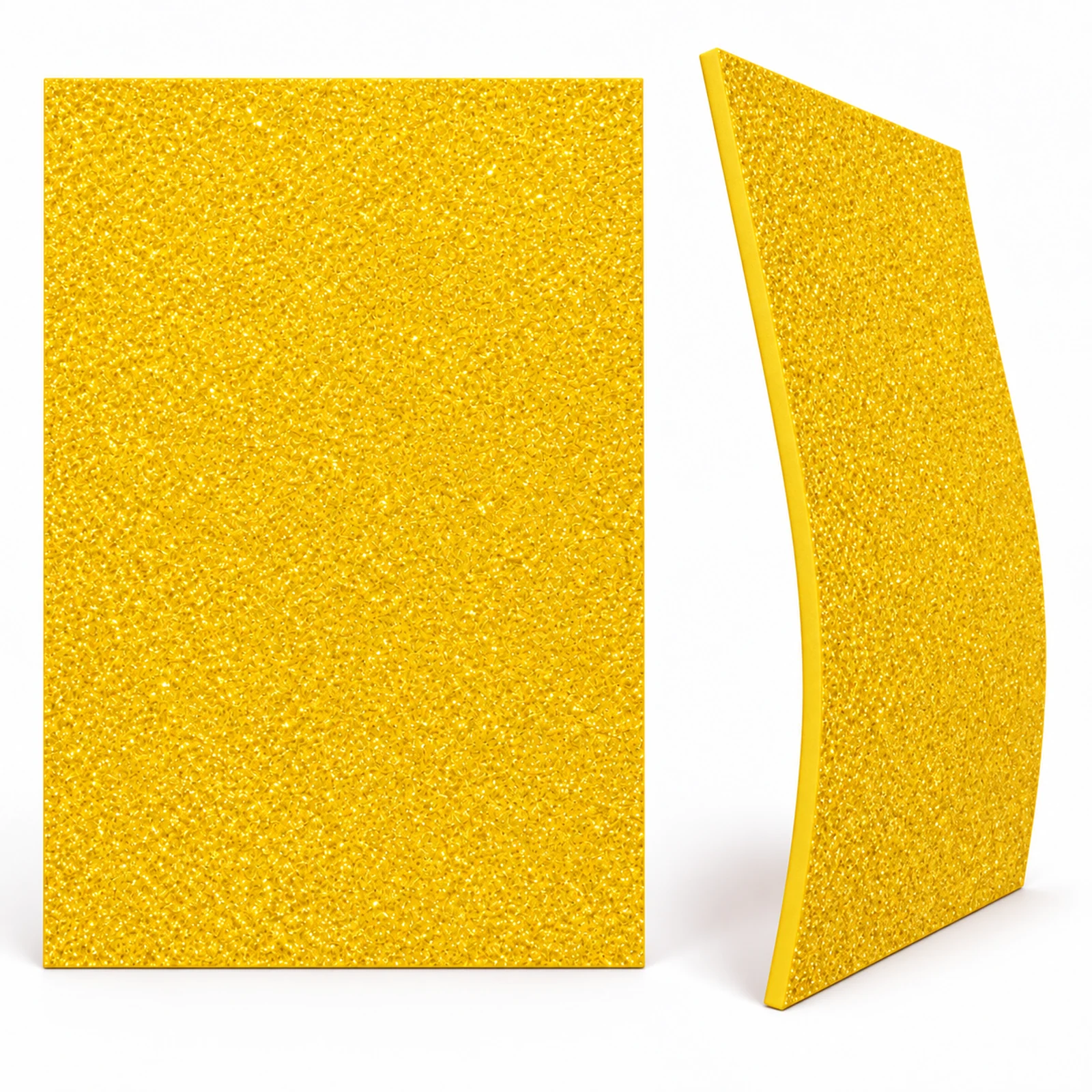 Lámina de Goma EVA amarillo con glitter iridiscente, 40 x 60 cm, 2 mm - Imagen 4