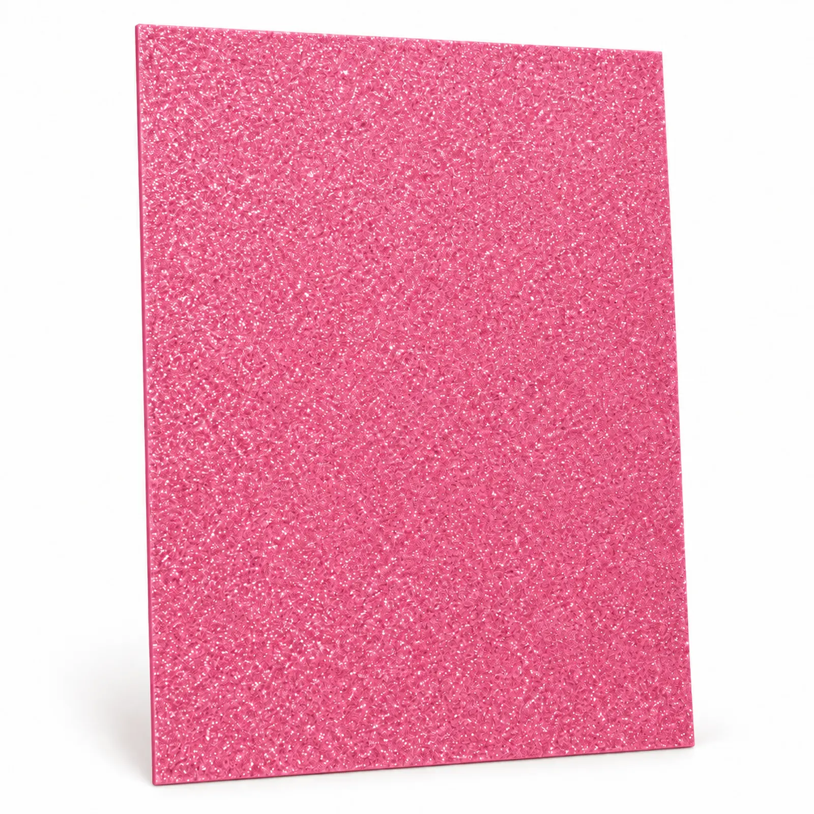 Lámina de Goma EVA rosa con glitter iridiscente, 40 x 60 cm, 2 mm