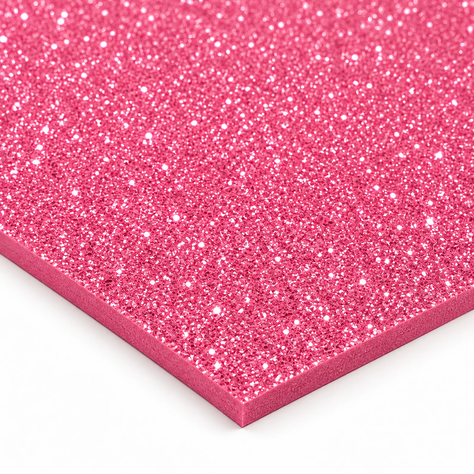 Lámina de Goma EVA rosa con glitter iridiscente, 40 x 60 cm, 2 mm - Imagen 3