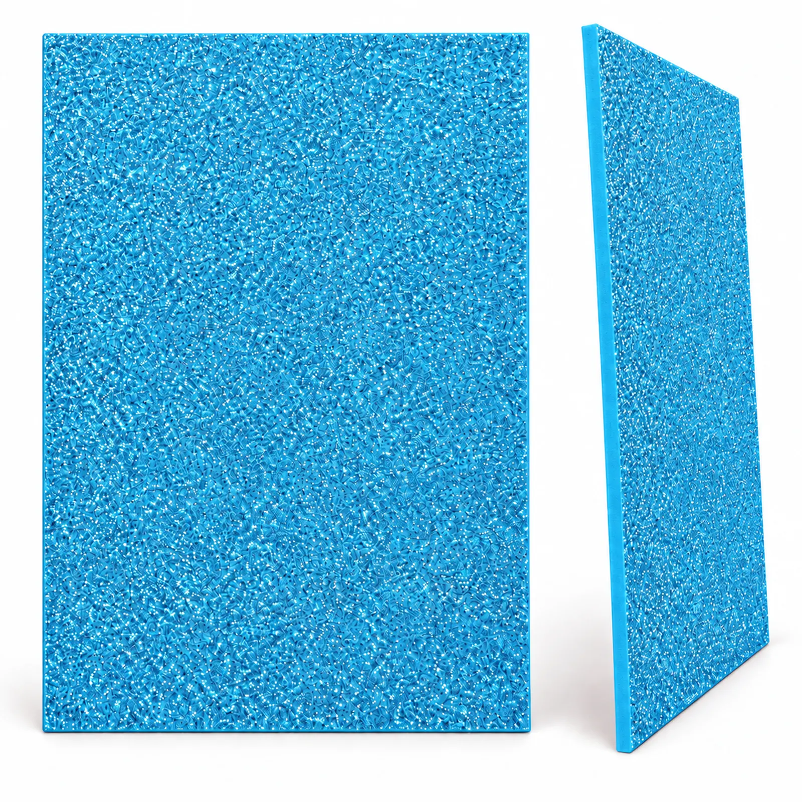 Lámina de Goma EVA azul con glitter iridiscente, 40 x 60 cm, 2 mm - Imagen 4