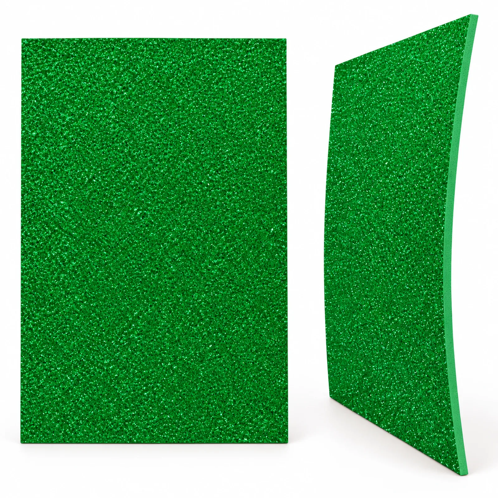 Lámina de Goma EVA verde con glitter iridiscente, 40 x 60 cm, 2 mm - Imagen 4