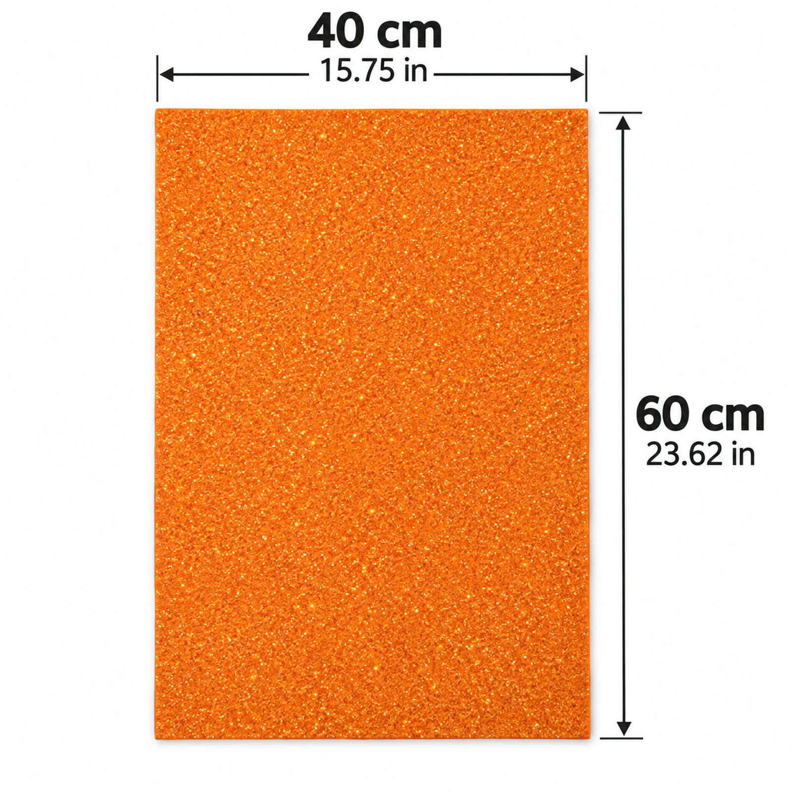 Lámina de Goma EVA naranja mate, 40 x 60 cm, 2 mm - Imagen 4