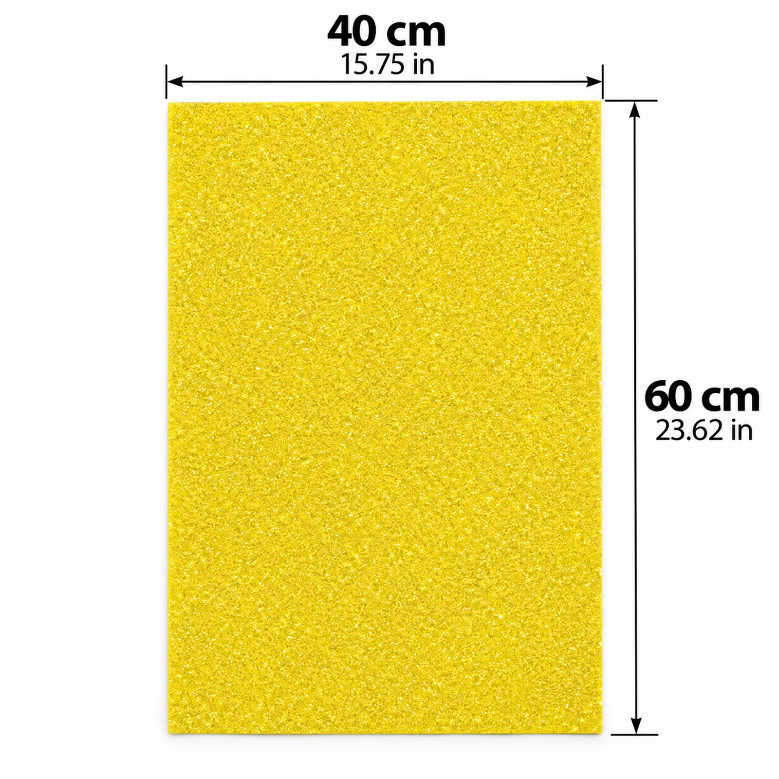 Lámina de Goma EVA amarillo limón mate, 40 x 60 cm, 2 mm - Imagen 4
