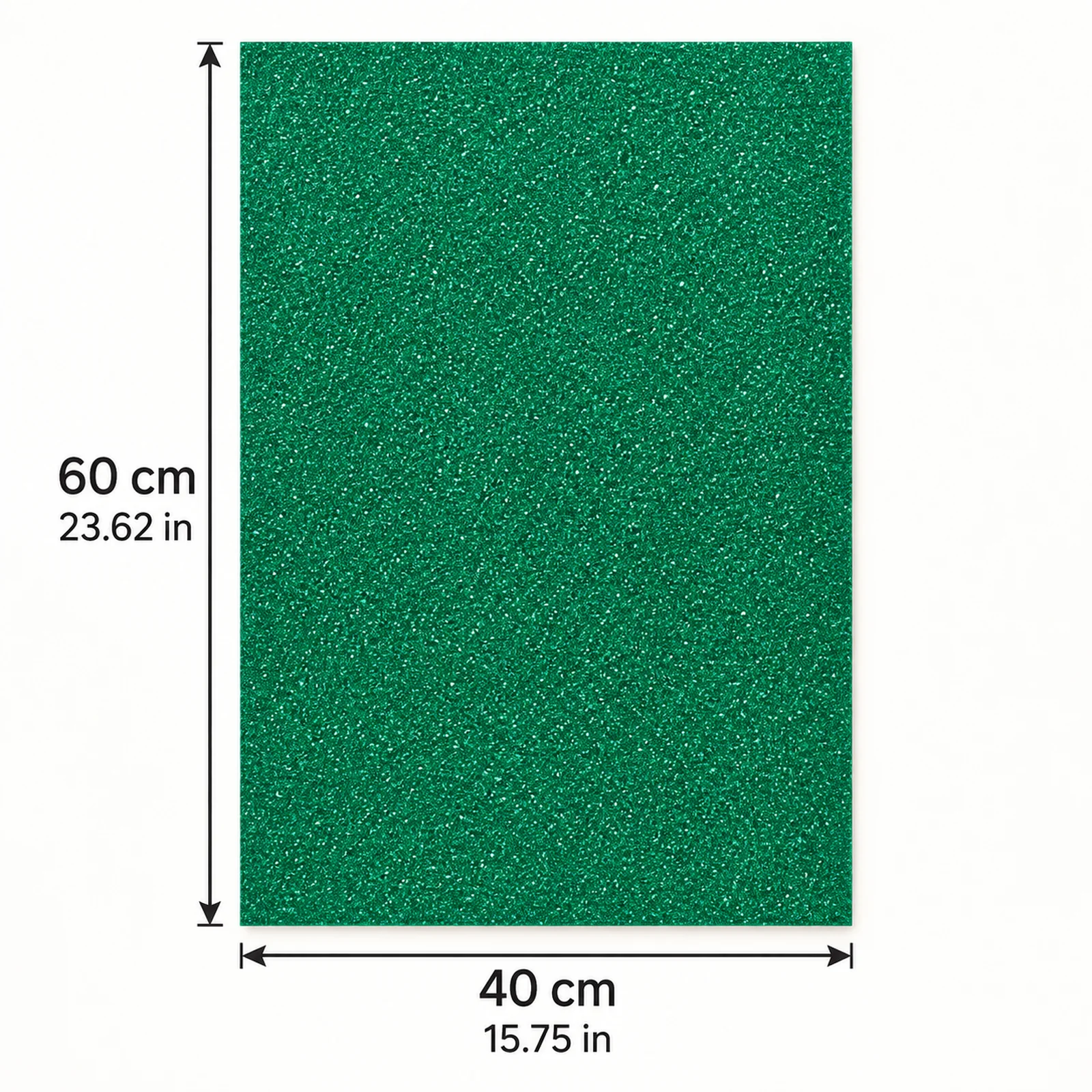 Lámina de Goma EVA verde esmeralda mate, 40 x 60 cm, 2 mm - Imagen 4