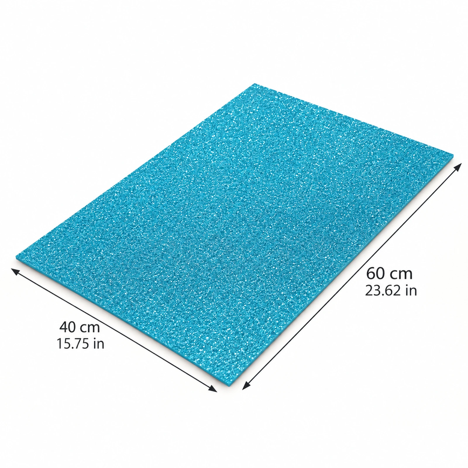 Lámina de Goma EVA azul lago mate, 40 x 60 cm, 2 mm - Imagen 2