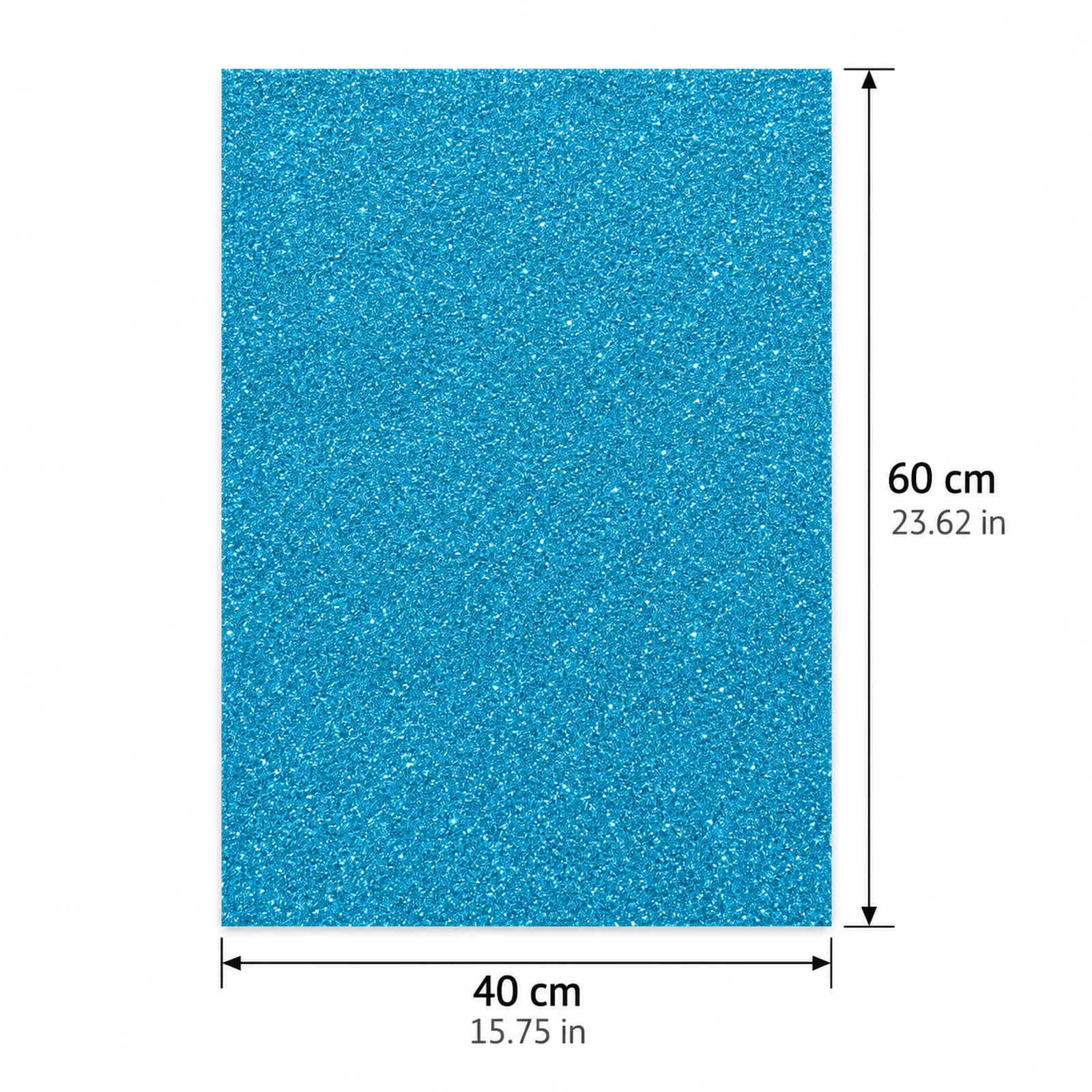 Lámina de Goma EVA azul lago mate, 40 x 60 cm, 2 mm - Imagen 4