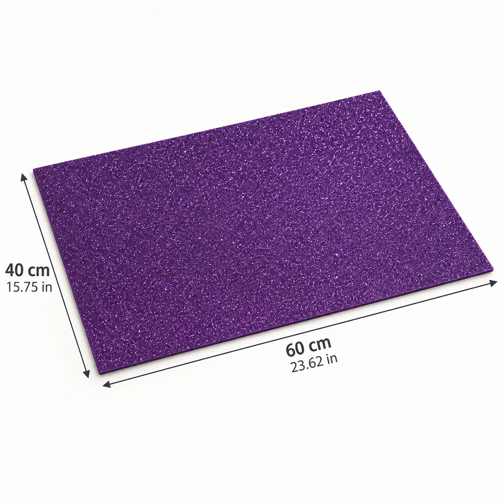 Lámina de Goma EVA morado oscuro mate, 40 x 60 cm, 2 mm - Imagen 2