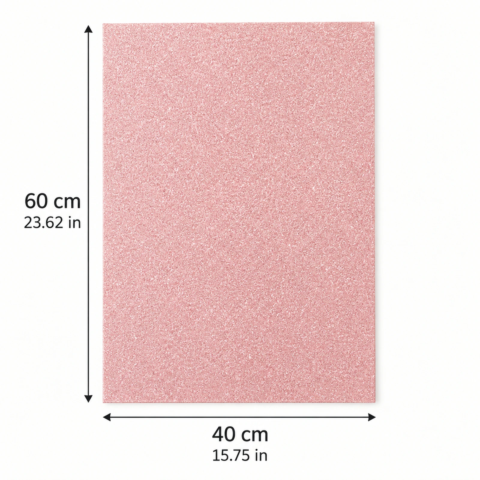 Lámina de Goma EVA rosa piel mate, 40 x 60 cm, 2 mm - Imagen 4