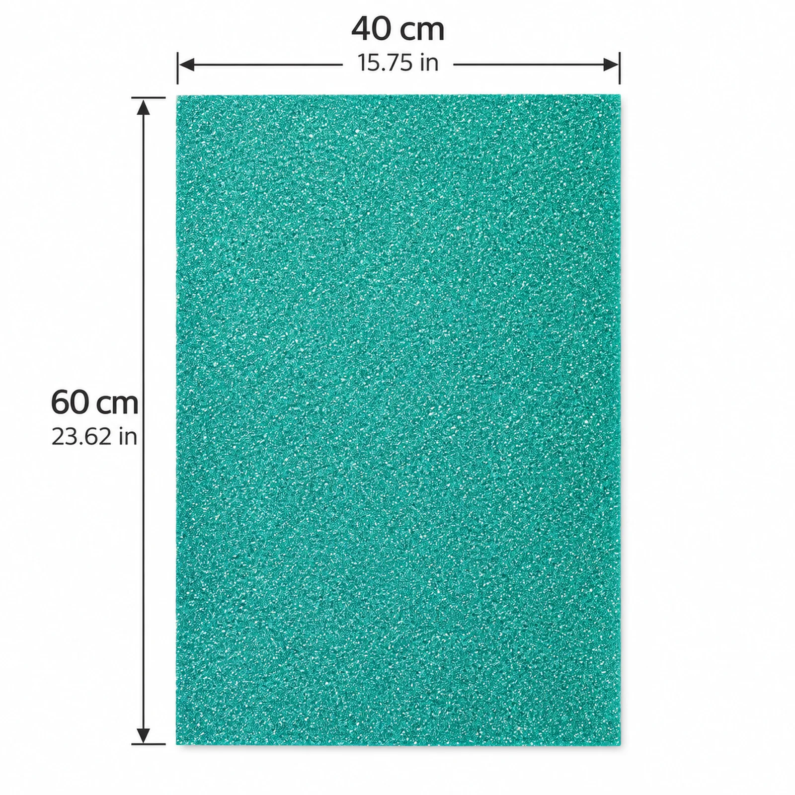 Lámina de Goma EVA azul verdoso mate, 40 x 60 cm, 2 mm - Imagen 4