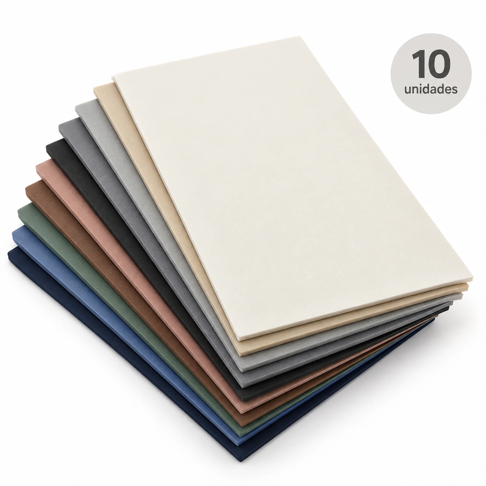 Pack de 10 láminas de Goma EVA mate, colores surtidos, 20 x 30 cm