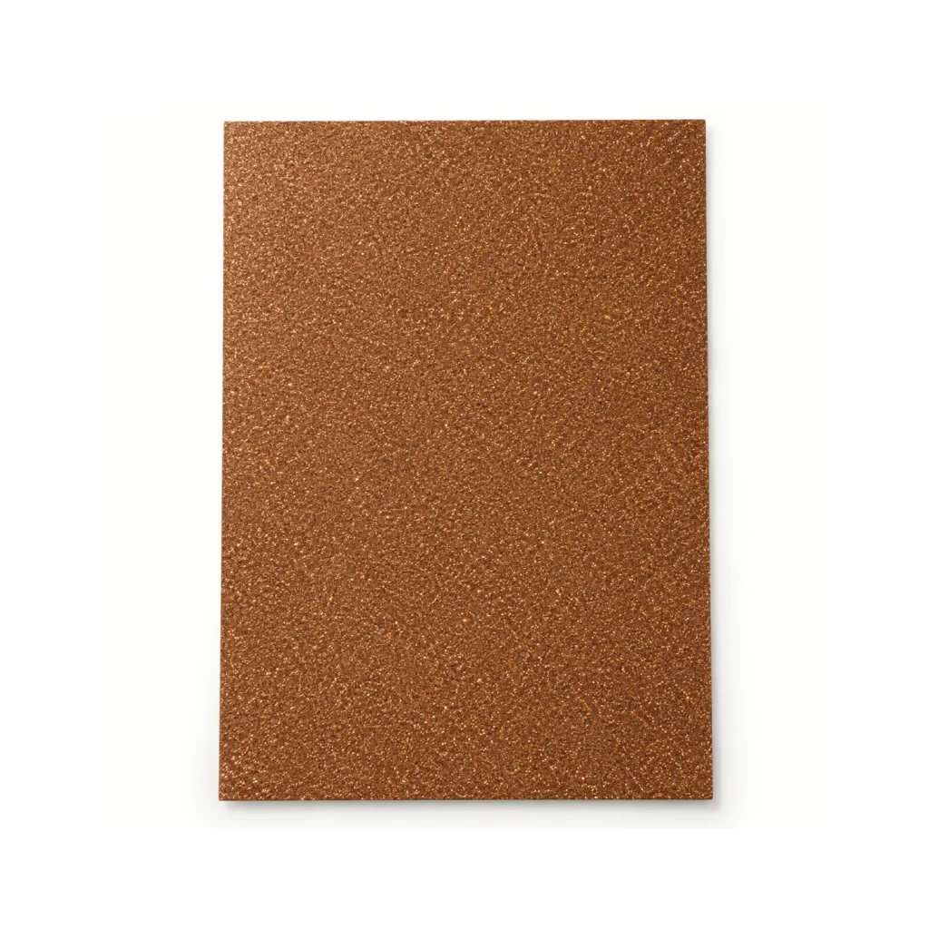 Lámina de Goma EVA bronce con glitter, 40 x 60 cm, 2 mm