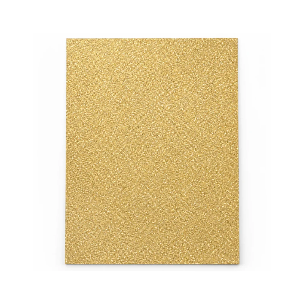 Lámina de Goma EVA dorado claro con glitter, 40 x 60 cm, 2 mm
