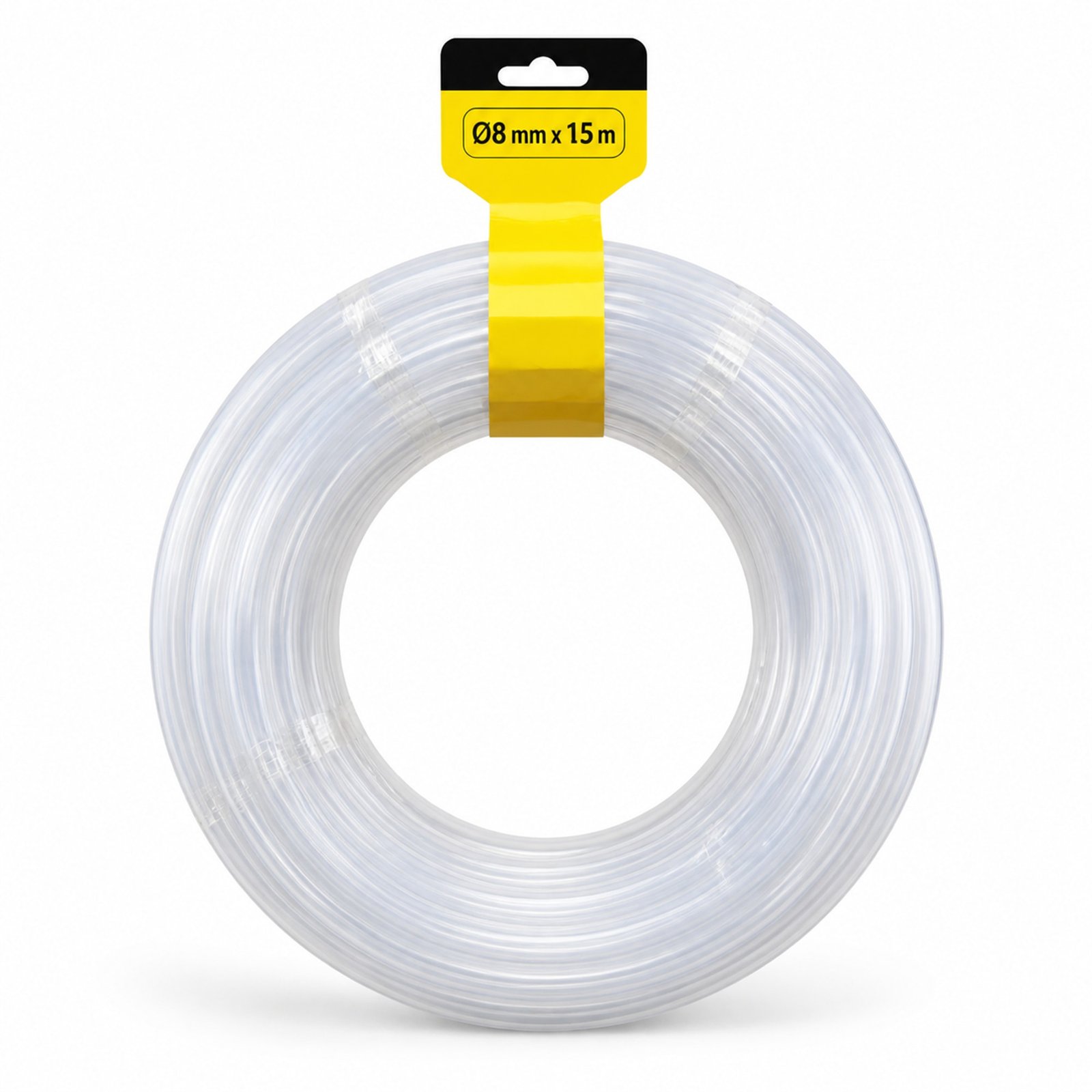 Tubo de nivel transparente Ø8 mm x 15 m enrollado, SKU 40034