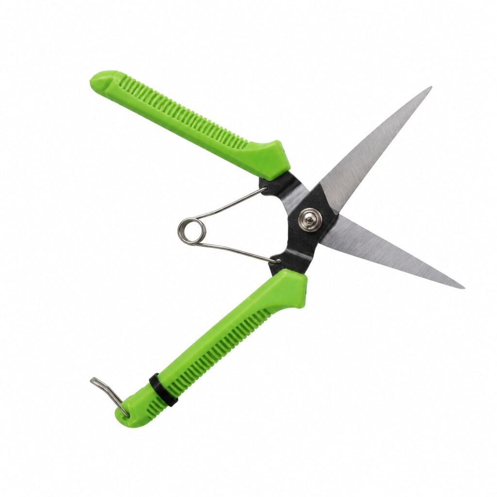 Tijera de podar verde de hojas rectas y 20 cm, SKU 40042