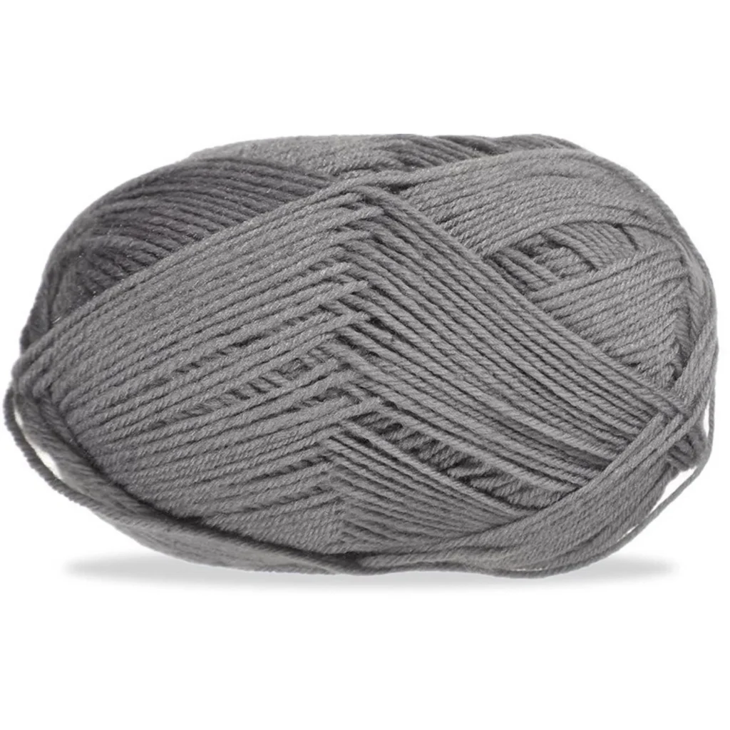 Lana fina para tejer, 100 g, gris medio 4