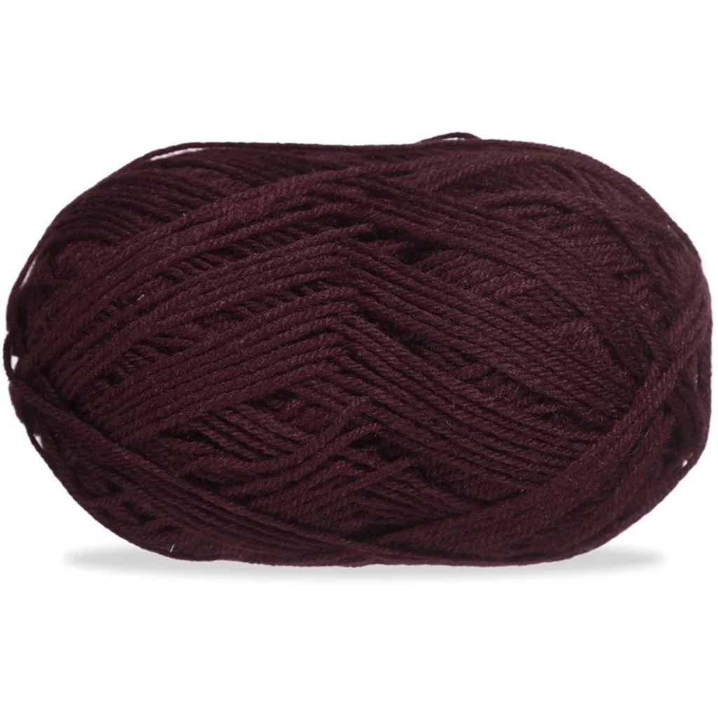 Lana fina para tejer, 100 g, burdeos 11
