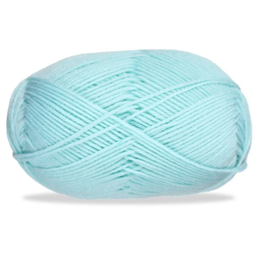 Lana fina para tejer, 100 g, azul cielo oscuro 14