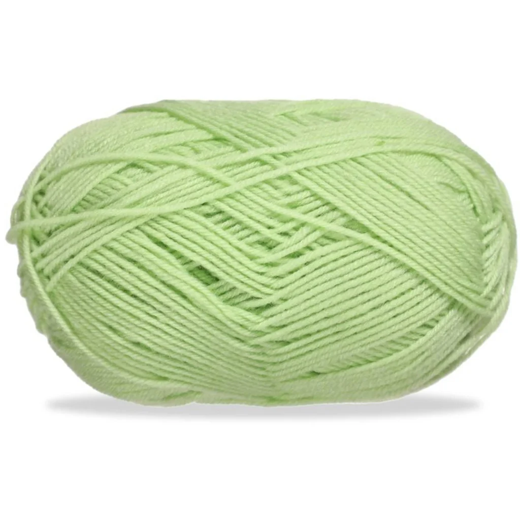 Lana fina para tejer, 100 g, verde claro 15