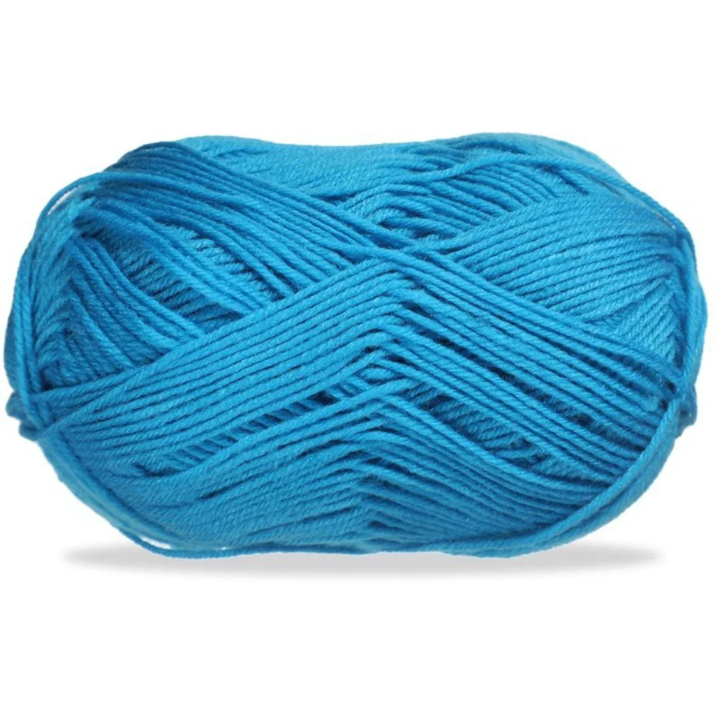 Lana fina para tejer, 100 g, azul cobalto 18