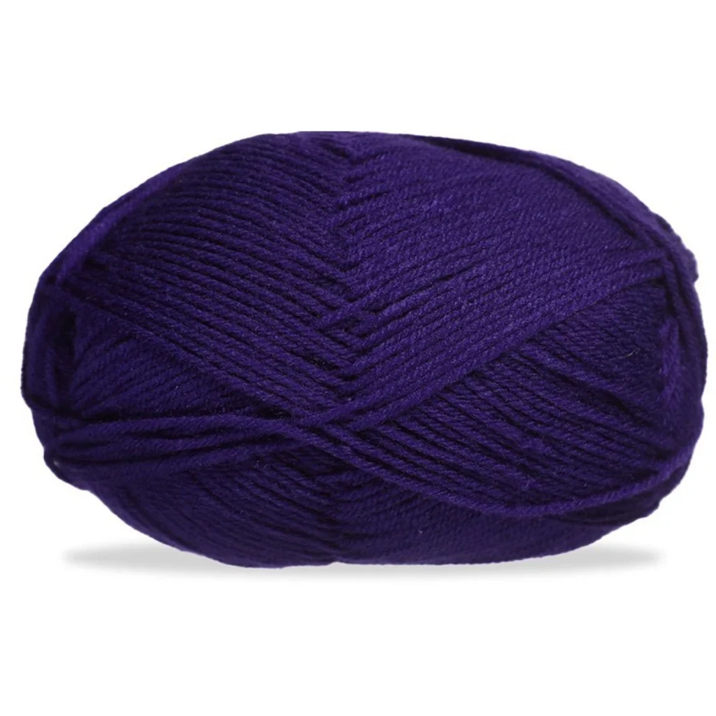 Lana fina para tejer, 100 g, morado oscuro 22