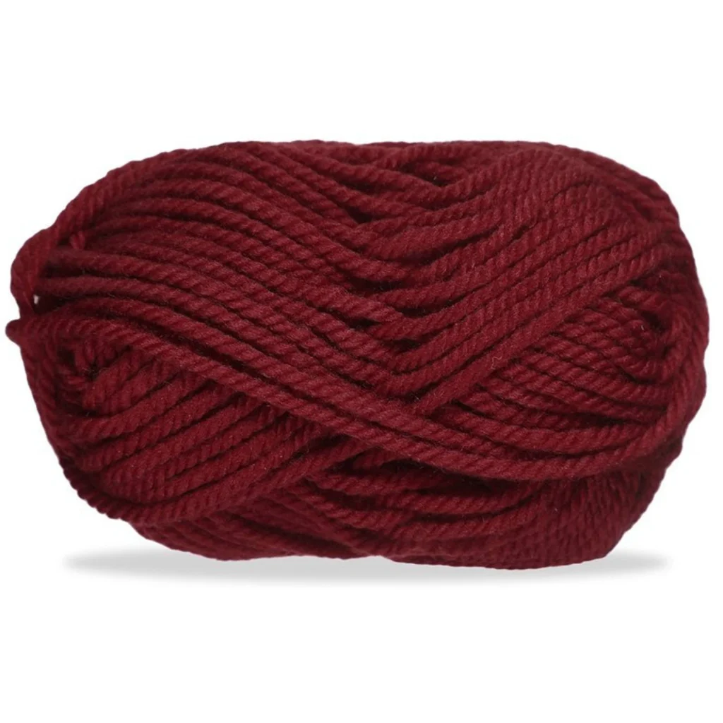 Lana gruesa para tejer, 100 g, burdeos 33