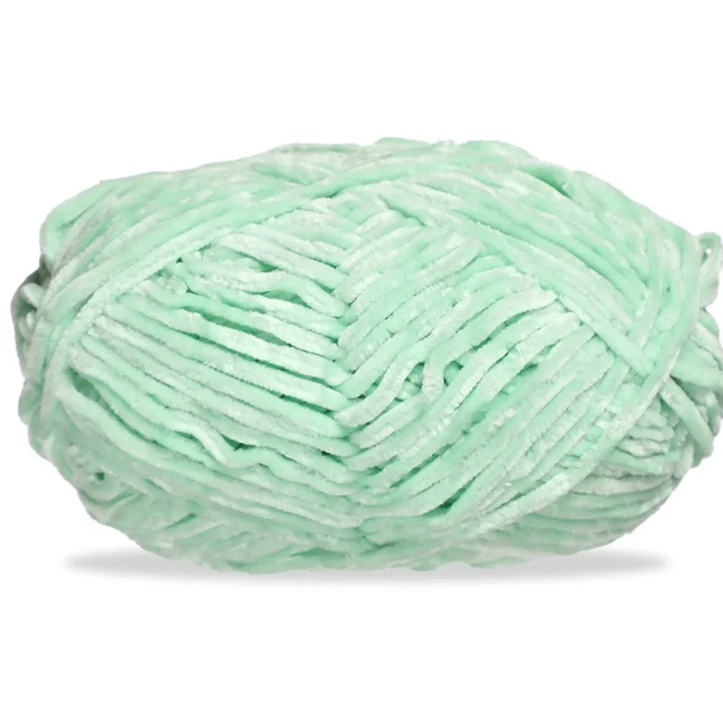 LANA CHENILLE GRUESA 100G VERDE CLARO 78