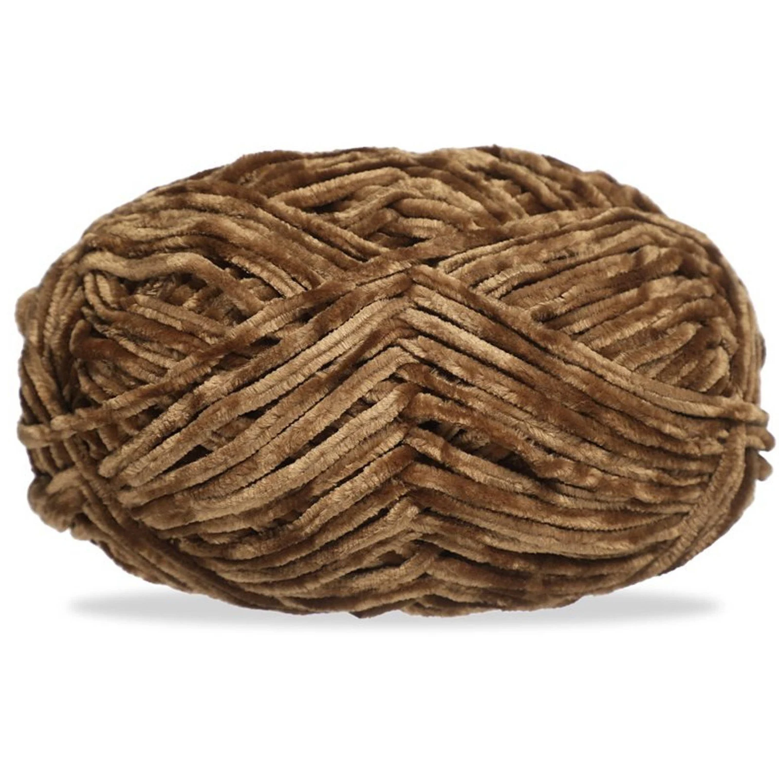 Hilo chenille grueso para tejer, 100 g, bronce 84