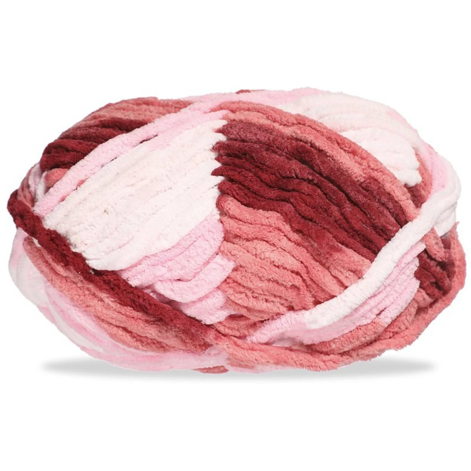 Lana tipo polar matizada para tejer, 100 g, neón