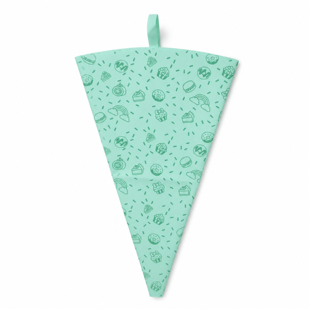 Manga pastelera reutilizable de TPU estampada, 12 pulgadas, color surtido