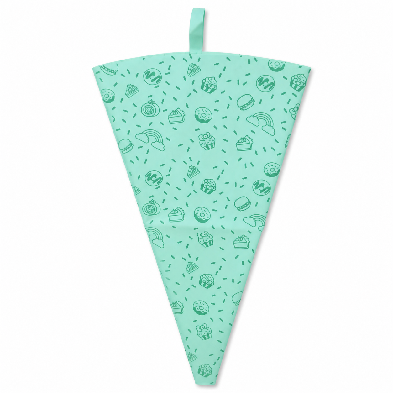 Manga pastelera reutilizable de TPU estampada, 14 pulgadas, color surtido