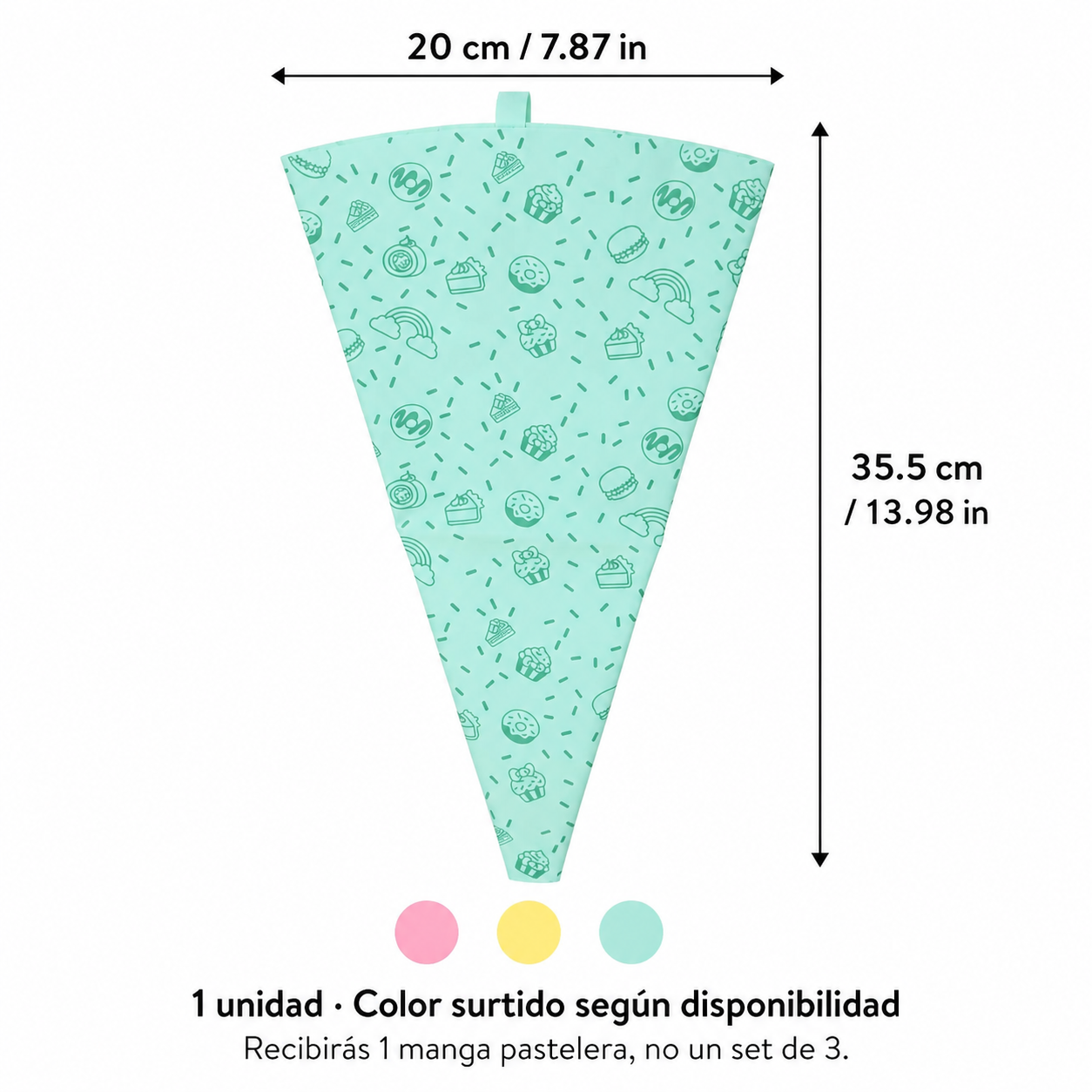 Manga pastelera reutilizable de TPU para decorar tortas, 14 pulgadas, 1 unidad - Imagen 4