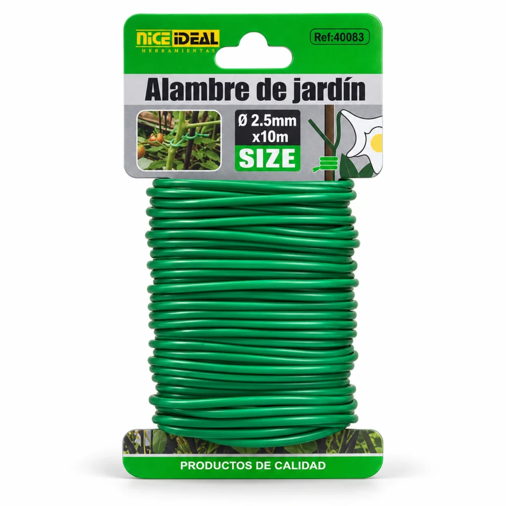 Atadura suave para jardín 2.5 mm × 10 m – SKU 40083
