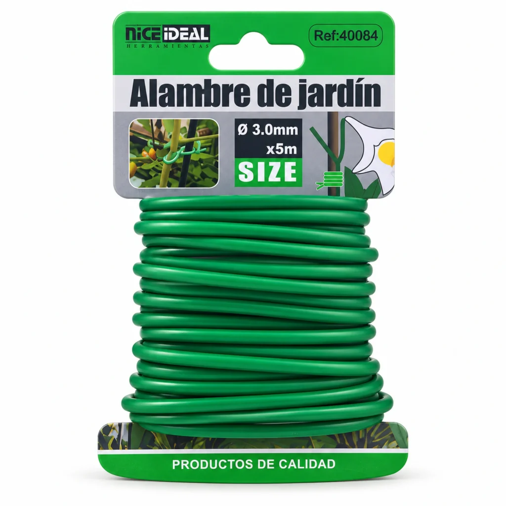 Atadura suave para jardín 3.0 mm × 5 m – SKU 40084