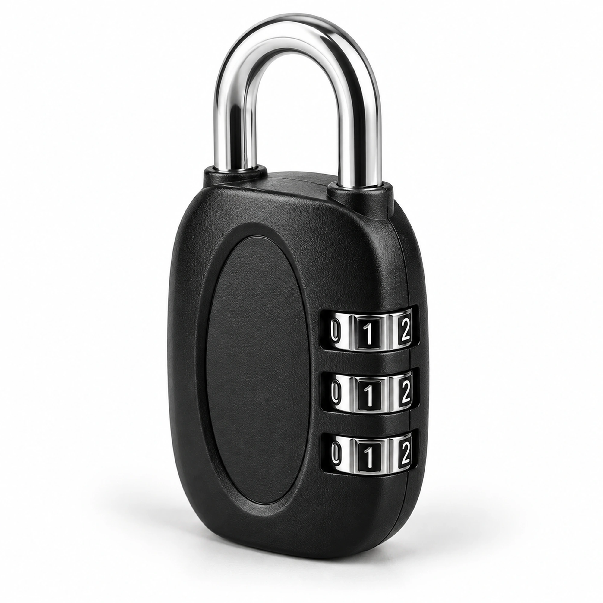 Candado negro BR41 con combinación de 3 dígitos, 62 × 29 × 13 mm – SKU 41002
