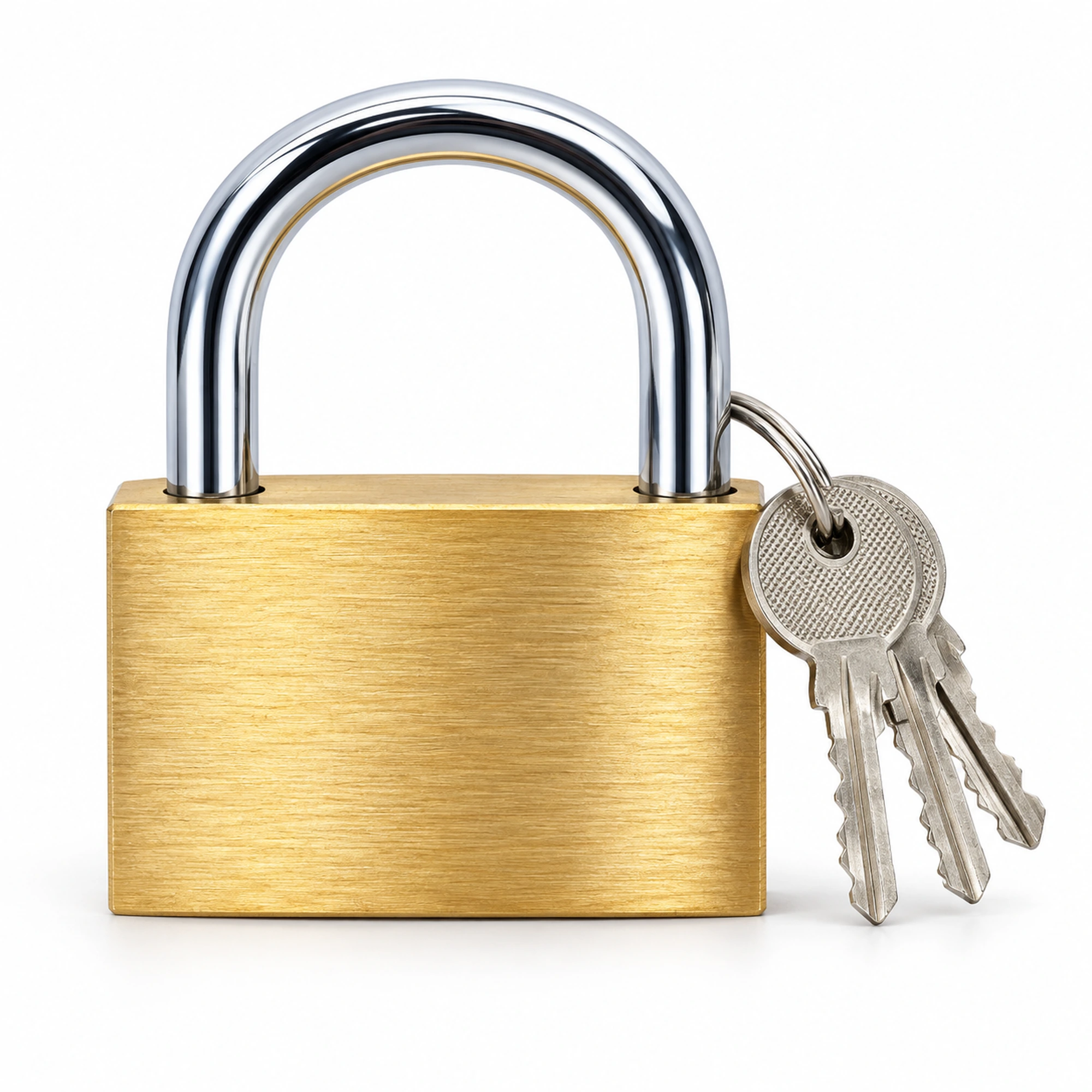 Candado de latón con arco ancho 60 mm – SKU 41014