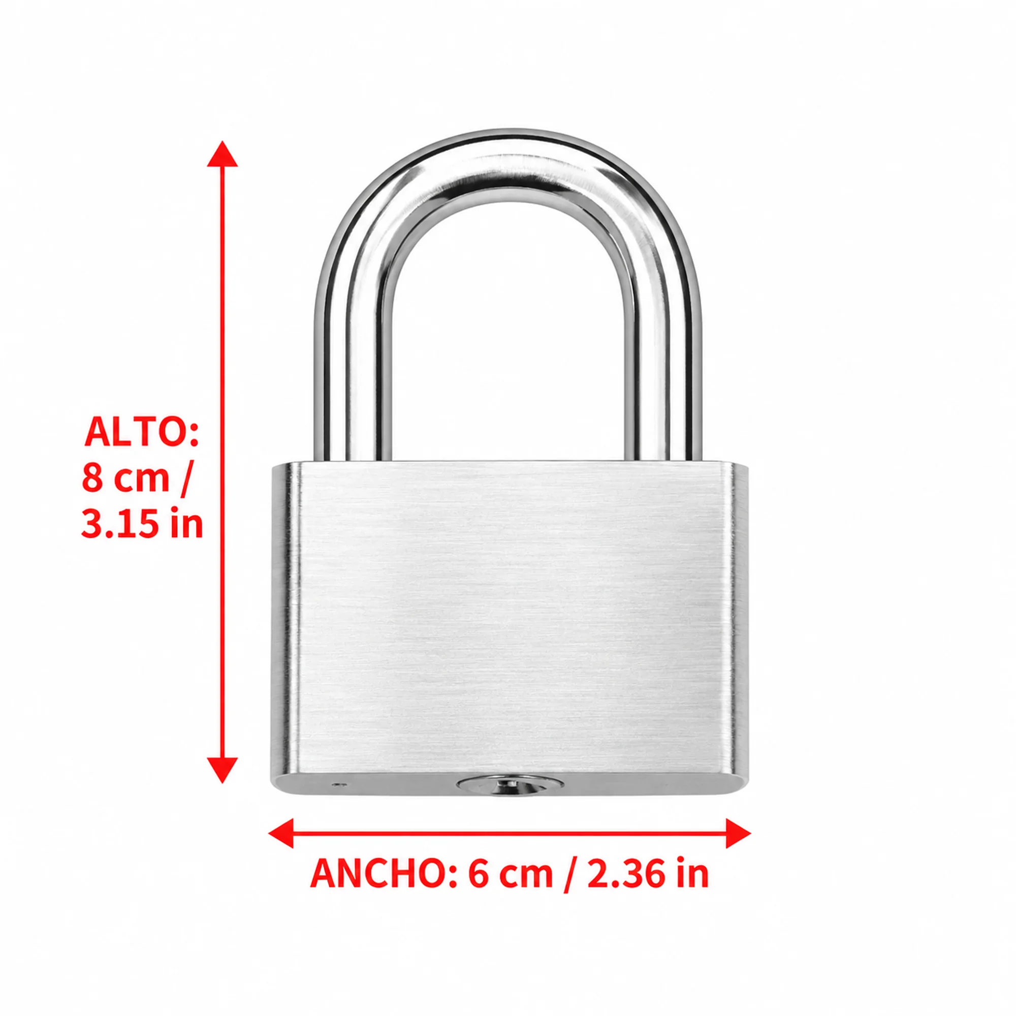 Candado de seguridad metálico 60 mm – SKU 41024 - Imagen 3