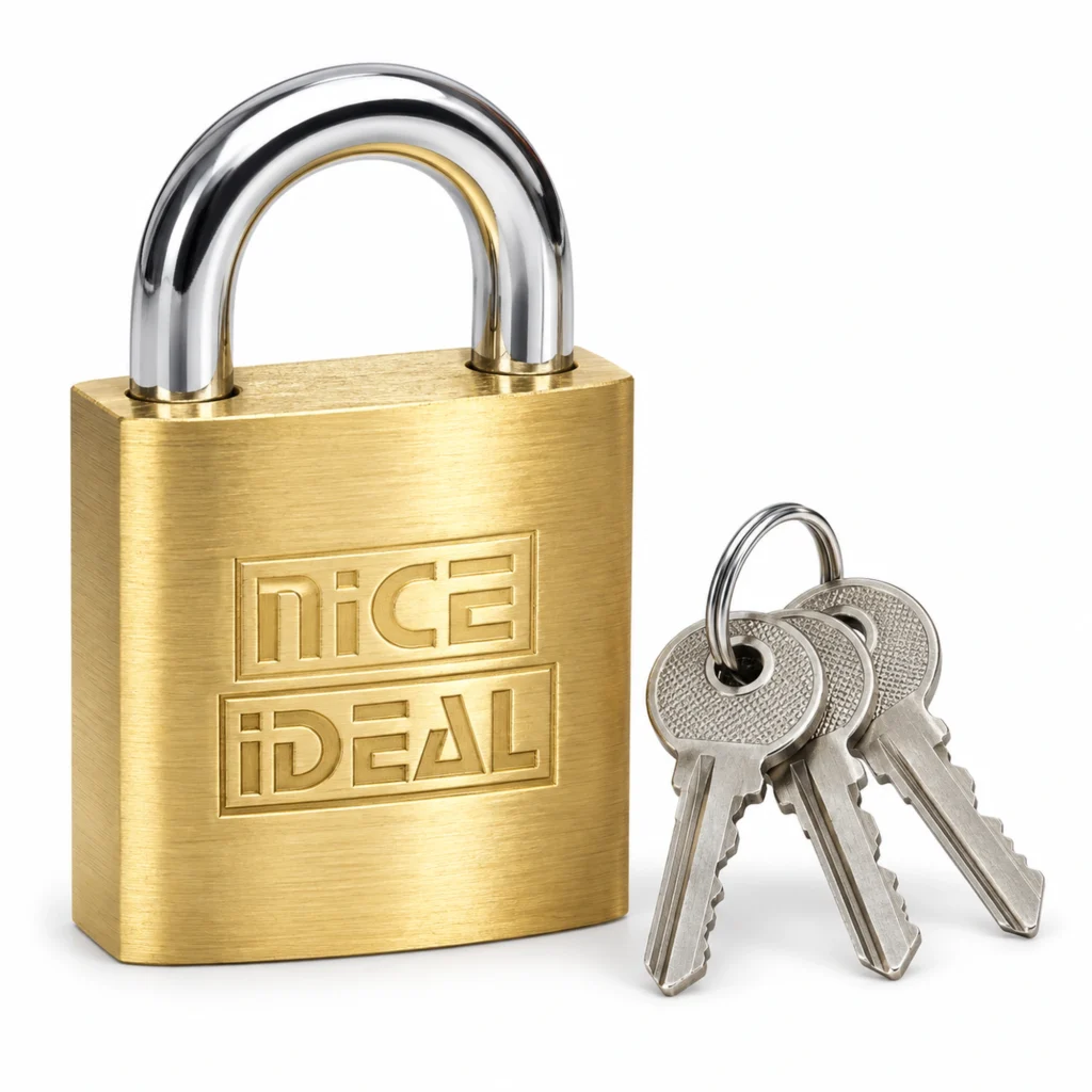 Candado de seguridad de latón de 63 mm – SKU 41038