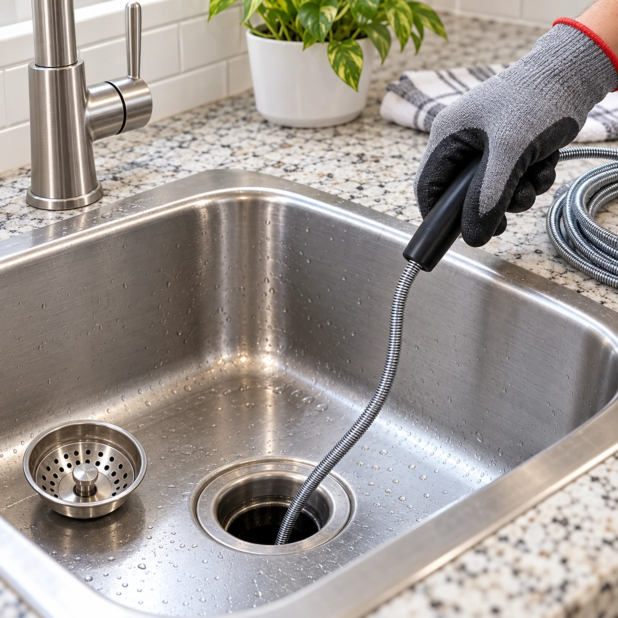 Desatascador manual de tuberías de 3 m – SKU 41648 - Imagen 5