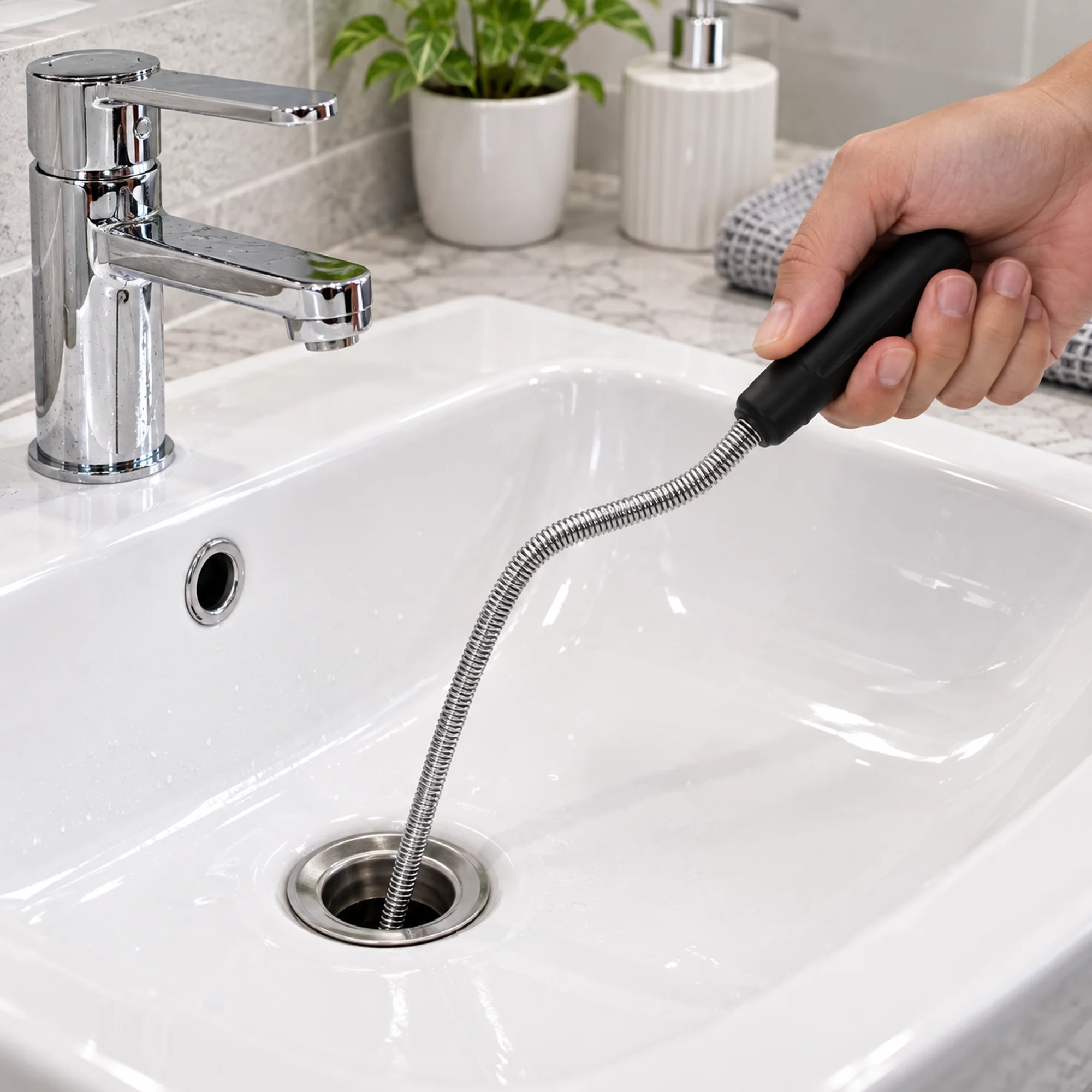 Desatascador manual de tuberías de 3 m – SKU 41648 - Imagen 6