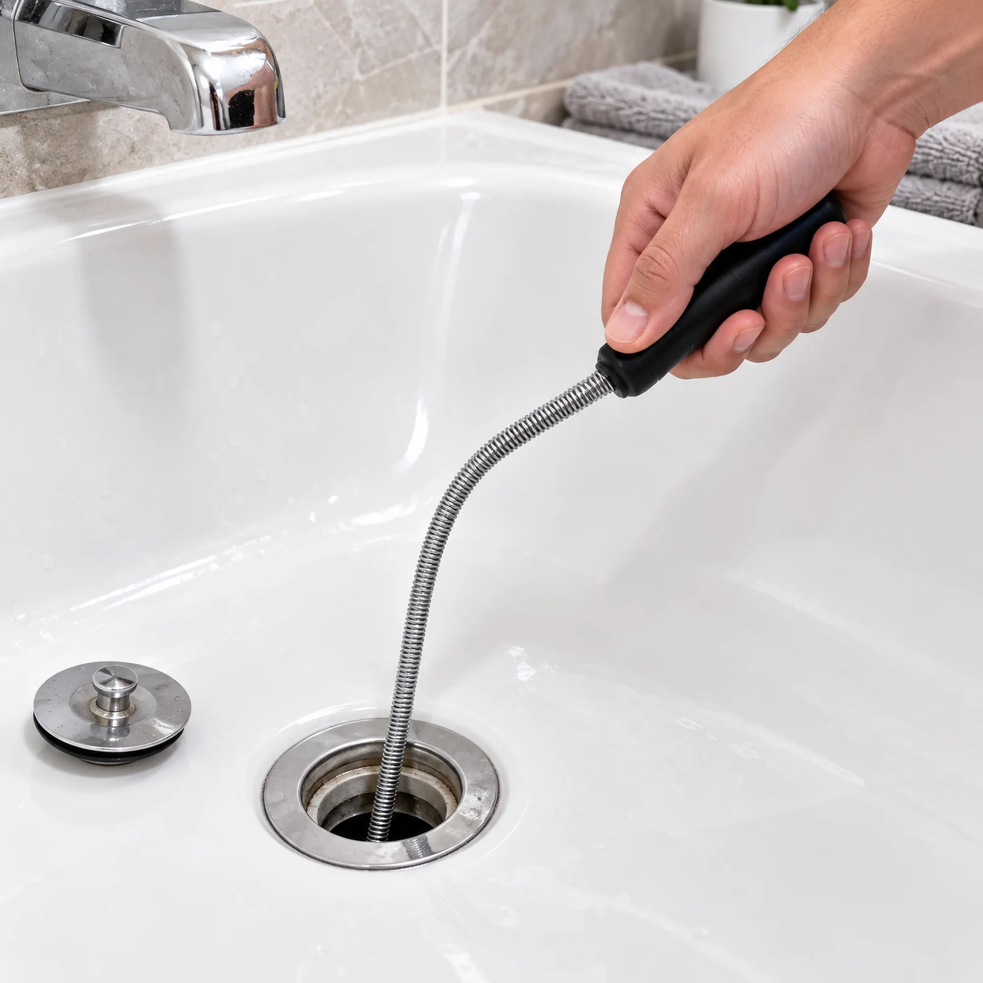 Desatascador manual de tuberías de 3 m – SKU 41648 - Imagen 8