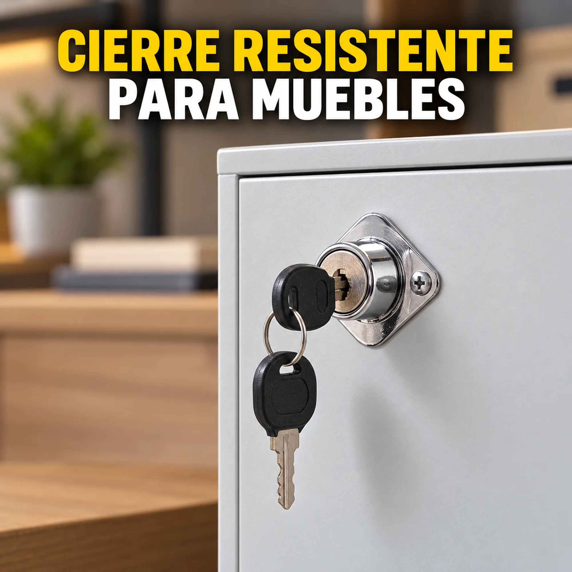 Cerradura compacta para mueble, modelo 106A – SKU 42570 - Imagen 4