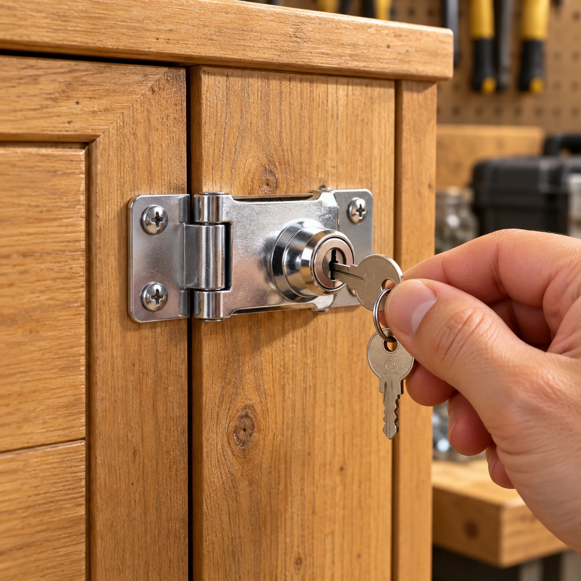 Cerrojo de bloqueo con llave, 2.6 pulgadas – SKU 42574 - Imagen 5